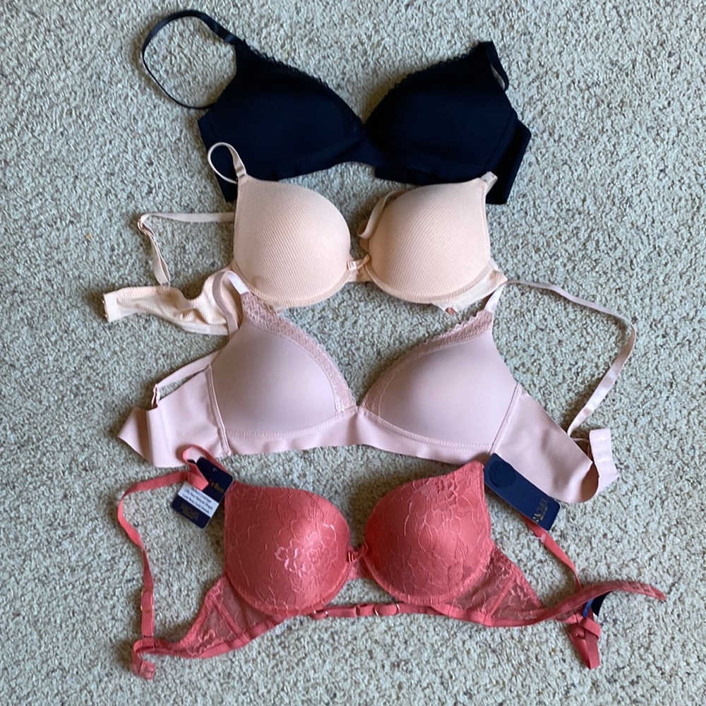 4 bras, all size 34C.